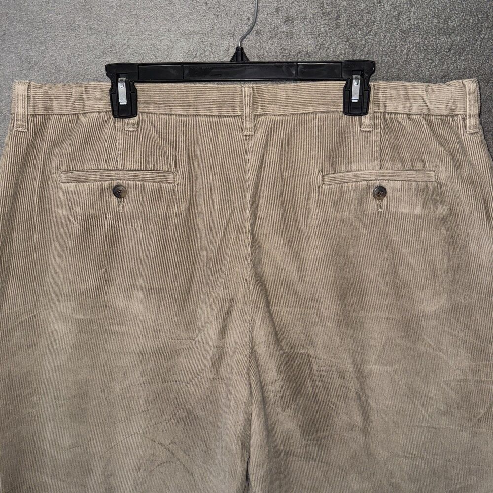 Haggar Corduroy Pants Mens 40x31 (Tag 42) Tan Expandable Waist WPL 386 - Picture 6 of 12